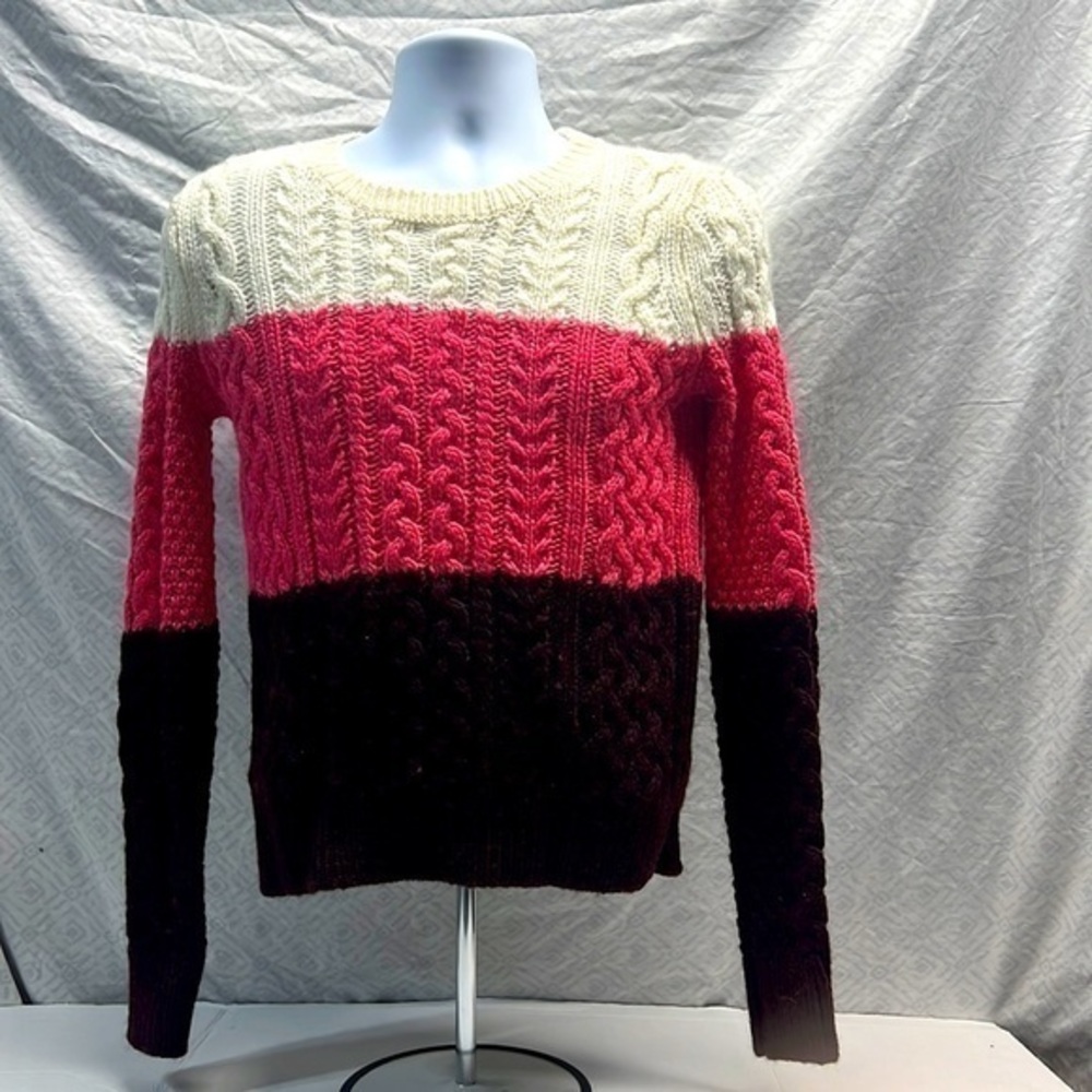 Loft Neapolitan colors knit sweater size small